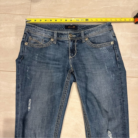 Women’s Factory Distressed Seven7 Jeans - Size 6 - Picture 14 of 16